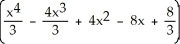 <strong>Find a reduction formula for I<sub>n</sub> = and use it to evaluate I<sub>4 </sub> = . dx</strong> A) = - , = + C B) = + , = + C C) = - n , = + C D) = + n , = + C E) = + , = + C