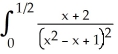 <strong>Evaluate the integral dx.</strong> A) + B) - C) - + D) - - E) +