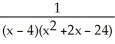 <strong>The correct form of the partial fraction decomposition for the function is given by</strong> A) + B) + + C) + D) + E) + +