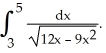 <strong>Evaluate </strong> A) + C B) - + C C) + C D) 3 + C E) 3 + C