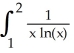 <strong>Which of the following is not an improper integral?</strong> A) dx B) dx C) dx D) dx E) dx