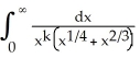 For what values of the constant k does the improper integral converge?