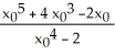 <strong>Newton's Method with initial approximation x<sub>0</sub> is used to approximate a real root of the equation x<sup>4</sup> - 2 = 0. The value of Newton's Method iteration x<sub>1</sub> is equal to</strong> A) B) C) D) E) ±