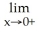 <strong>Evaluate the limit x ln x.</strong> A) - \infty B) 1 C) 0 D) \infty E) -1