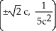 <strong>Find the inflection points of the graph of f(x) = where c is a nonzero constant.</strong> A) B) C) D) E) There are no inflection points.