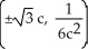 <strong>Find the inflection points of the graph of f(x) = where c is a nonzero constant.</strong> A) B) C) D) E) There are no inflection points.