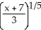 <strong>Find the inverse of the function f(x) = 3 + 7.</strong> A) - 7 B) C) D) 3 - 7 E)