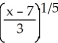 <strong>Find the inverse of the function f(x) = 3 + 7.</strong> A) - 7 B) C) D) 3 - 7 E)