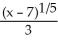 <strong>Find the inverse of the function f(x) = 3 + 7.</strong> A) - 7 B) C) D) 3 - 7 E)