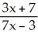 The function f(x) = is \textbf{ self-inverse } \textbf{ Note:} A function f is self-inverse if <sup>-1</sup> (x) = f(x) for all x in domain f.