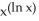 <strong>Find if y = .</strong> A) (ln x) B) 2 (ln x) C) 2 (ln x) D) 2 (ln x) E) (ln x)