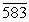 <strong>Express the given rational number as a repeating decimal. Use a bar to indicate the repeating digits. </strong> A) 0.582 B) 0. C) 0. D) 0.58 E) 0.584