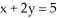 <strong>Find the line that passes through the point (0, 1) and through the point of intersection of the two lines and .</strong> A) y = x + 1 B) y = x + 1 C) 3y = x + 3 D) y = 1 - x E) y = - x - 1