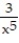 <strong>Solve the problem. -If f(x) = and g(x) = 3x<sup>5</sup>, find g(f(x)).</strong> A) B) C) D)