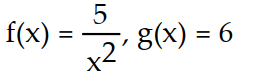 <strong>Express the given function as a composite of functions f and g such that y = f(g(x)). -y = + 6</strong> A) B) C) D)
