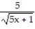 <strong>Express the given function as a composite of functions f and g such that y = f(g(x)). -y = </strong> A) B) C) D)