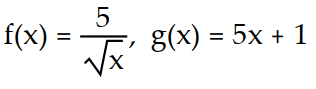 <strong>Express the given function as a composite of functions f and g such that y = f(g(x)). -y = </strong> A) B) C) D)