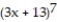 <strong>Express the given function as a composite of functions f and g such that y = f(g(x)). -y = </strong> A) B) C) D)