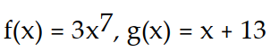 <strong>Express the given function as a composite of functions f and g such that y = f(g(x)). -y = </strong> A) B) C) D)