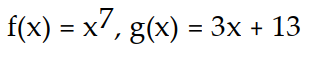 <strong>Express the given function as a composite of functions f and g such that y = f(g(x)). -y = </strong> A) B) C) D)