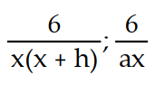 <strong>Simplify the difference quotients and for the following function. Rationalize the numerator when necessary. -f(x) = </strong> A) B) C) D)