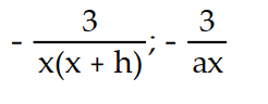 <strong>Simplify the difference quotients and for the following function. Rationalize the numerator when necessary. -f(x) = </strong> A) B) C) D)