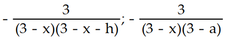 <strong>Simplify the difference quotients and for the following function. Rationalize the numerator when necessary. -f(x) = </strong> A) B) C) D)