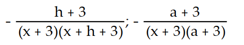 <strong>Simplify the difference quotients and for the following function. Rationalize the numerator when necessary. -f(x) = </strong> A) B) C) D)