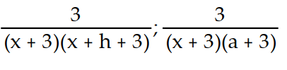 <strong>Simplify the difference quotients and for the following function. Rationalize the numerator when necessary. -f(x) = </strong> A) B) C) D)