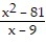<strong>Find the limit, if it exists. - </strong> A) Does not exist B) 18 C) 1 D) 9