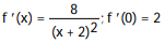 <strong>Calculate the derivative of the function. Then find the value of the derivative as specified. -f(x) = ; (0)</strong> A) B) C) D)