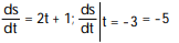 <strong>Calculate the derivative of the function. Then find the value of the derivative as specified. - if s = - t</strong> A) B) C) D)