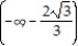 <strong>Find the largest open interval where the function is changing as requested. -Decreasing f(x) = x<sup>3</sup> - 4x</strong> A) B) C) D)
