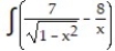 Find the most general antiderivative.       -  dx