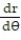  Solve the initial value problem.  -  = -   cos    \theta , r(0) = -5 