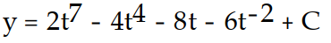 <strong>Find the general solution of the differential equation. Use C, C1, C2, . . . to denote arbitrary constants. If used, do not simplify hyperbolic functions. -y'(t) = 14 - 16 + 8 - 12 </strong> A) B) C) D)