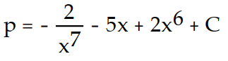 <strong>Find the general solution of the differential equation. Use C, C1, C2, . . . to denote arbitrary constants. If used, do not simplify hyperbolic functions. -p'(x) = - 5 + 12 </strong> A) B) C) D)