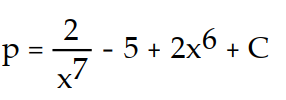 <strong>Find the general solution of the differential equation. Use C, C1, C2, . . . to denote arbitrary constants. If used, do not simplify hyperbolic functions. -p'(x) = - 5 + 12 </strong> A) B) C) D)