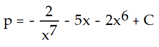 <strong>Find the general solution of the differential equation. Use C, C1, C2, . . . to denote arbitrary constants. If used, do not simplify hyperbolic functions. -p'(x) = - 5 + 12 </strong> A) B) C) D)