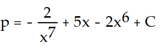 <strong>Find the general solution of the differential equation. Use C, C1, C2, . . . to denote arbitrary constants. If used, do not simplify hyperbolic functions. -p'(x) = - 5 + 12 </strong> A) B) C) D)