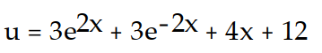 <strong>Solve the initial value problem. -u''(x) = 12 - 12 , u(0) = 12, u'(0) = 16</strong> A) B) C) D)