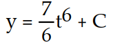 <strong>Find the general solution of the equation. Express the solution explicitly as a function of the independent variable. - </strong> A) B) y = 42 + C C) y = 49 + C D)