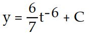 <strong>Find the general solution of the equation. Express the solution explicitly as a function of the independent variable. - </strong> A) B) y = 42 + C C) y = 49 + C D)