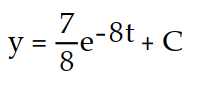 <strong>Find the general solution of the equation. Express the solution explicitly as a function of the independent variable. - </strong> A) B) C) D) y = 56 + C
