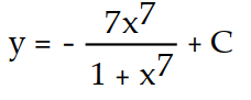 <strong>Find the general solution of the equation. Express the solution explicitly as a function of the independent variable. - </strong> A) B) C) D)
