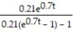 <strong>Solve the problem. -The spread of a cold virus can be modeled using logistic equations. The key assumption is that at any given time, a fraction y of the population, where 0 ≤ y ≤ 1, has the virus, while the remaining fraction 1-y does not. Furthermore, the cold virus spreads by interactions between those who have it and those who do not. The number of such interactions is proportional to y(1 - y). Therefore, the equation that describes the spread of the virus is where k is a positive real number. Assume k = 0.7 and solve the initial value problem where the number of people who initially have the cold virus is y(0) = 0.3 </strong> A) y = B) y = C) y = D) y =