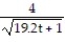 <strong>Solve the problem. -Let y(t) be the concentration of a substance in a chemical reaction. The change in the concentration, under appropriate conditions, is modeled by the equation where k > 0 is a rate constant and the positive integer n is the order of the reaction. Solve the initial value problem for a third-order reaction , assuming y(0) = 4 and k = 0.6.</strong> A) y = B) y = - C) y = D) y =