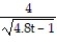 <strong>Solve the problem. -Let y(t) be the concentration of a substance in a chemical reaction. The change in the concentration, under appropriate conditions, is modeled by the equation where k > 0 is a rate constant and the positive integer n is the order of the reaction. Solve the initial value problem for a third-order reaction , assuming y(0) = 4 and k = 0.6.</strong> A) y = B) y = - C) y = D) y =