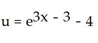 <strong>Solve the initial value problem. - (x) = 3u + 12, u(1) = -2</strong> A) B) C) D)
