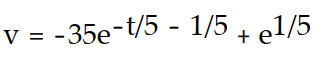 <strong>Solve the initial value problem. - (t)+ = 7, v(-1) = 0</strong> A) B) C) D)